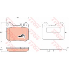 FREN BALATASI ARKA MERCEDES ML-CLASS W163 98 05