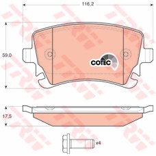 ARKA BALATA VW TRANSPORTER T5 03-09 A4 04-09 A6 04-11 A8 03-10 FİŞSİZ