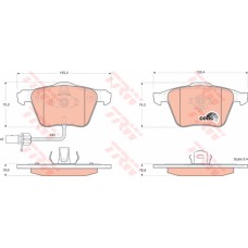 ÖN BALATA AUDI A6-A8 2.0 3.0 TDI 3.2 FSI 06 GDB1659-GDB1617