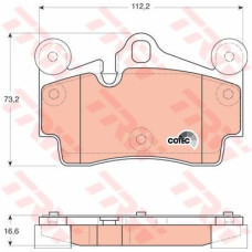 ARKA BALATA TOUAREG 02-10 CAYENNE 02-10 Q7 06-11 112X73 GDB1549