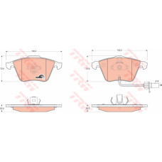 ÖN BALATA AUDI A6-A8 2.0 3.0 TDI 3.2 FSI 06 > GDB1617-GDB1554