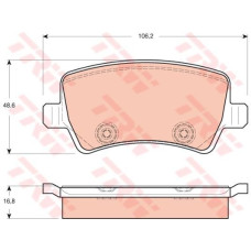 ARKA FREN BALATASI S-MAX 09 06 GALAXY III 06 VOLVO S60 10 S80 06 V60 -V70 06 XC6