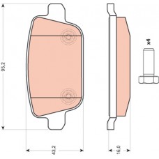 FREN BALATASI ARKA FREELANDER 2 L359 MONDEO 4 FOCUS 2 GALAXY 2 S-MAX VOLVO S80 V