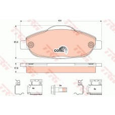 ÖN BALATA P308 1.4 1.6 HDİ 2.0 HDİ 07 P308 SW 07 P308 CC 1.6 HDİ 09 P3008 13 1.6