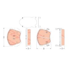ÖN FREN BALATASI INSIGNIA A 08 17 MALIBU 12 SAAB 9.5 10 12 296 mm 16 İNÇ JANT