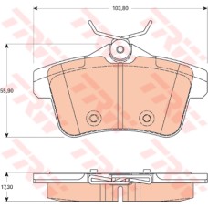 ARKA FREN BALATASI PEUGEOT P3008 09 16 P5008 09 17 P508 10 18 P308 GTI-RZC 10 14