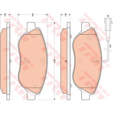 ÖN FREN BALATASI FİŞLİ FIAT BRAVO II 08>14 EGEA HB 15> ALFA ROMEO MITO 08>15 LAN