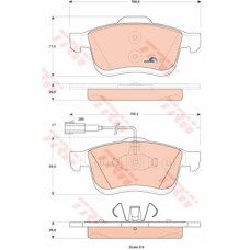 ÖN BALATA FIAT DOBLO III 10> OPEL COMBO 12> 1.3D MTJ 1.4 1.6D MTJ 2.0D MTJ ÇİFT