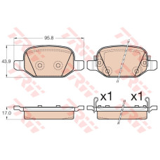 ARKA FREN BALATASI FIAT 500L 12 0.9 1.3DMTJ 1.4 1.6D MTJ