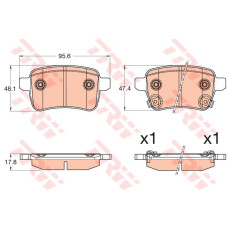 ARKA FREN BALATASI OPEL CORSA E 14>19 ADAM 14>19 15 JANT RPO J67 FIAT EGEA 16> 5