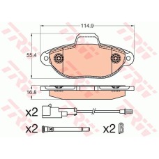 DİSK BALATA ÖN FORD-KA RU8