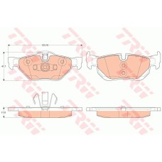 ARKA FREN BALATASI BMW 1 E81-E87-E88 3 E90-E91-E92 X1 E84