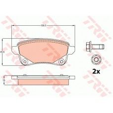 ARKA DİSK FREN BALATASI RENAULT GRAND SCENIC III 09 16 SCENIC III 09 16 SCENIC I
