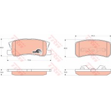 ARKA BALATA P4008 12 C4 1.6HDİ 12 PAJERO II 01-07 10 AXS 10 OUTLANDER 07 12 GRAN