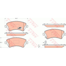 ÖN FREN BALATA TOYOTA COROLLA 1.4L 1.6L 4ZZ-FE 3ZZ-FE ZZE120 ZZE121 VVTi 02-06 /