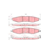 ÖN FREN BALATASI LACETTI 1.4-1.6-1.8 2.0D 04> NUBIRA 1.4-1.6-1.8 2.0D 04>
