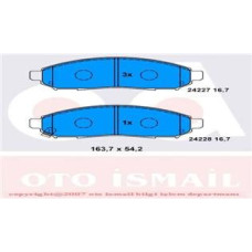 FREN BALATASI ÖN RENAULT KOLEOS 08> NISSAN NAVARA 2.5L YD25DDTi D40 4x2 4x4 10->