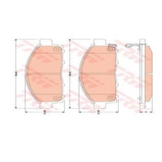 ÖN BALATA L200 PİCK-UP 2.5DI-D KBT-KAT 05-10 L200 2.5DI-D 07-10