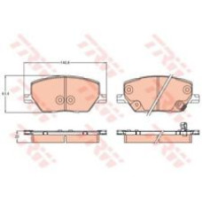 ÖN FREN BALATASI FIAT 500X 14> JEEP RENEGADE 14> COMPASS 20> 1.3D MTJ 1.3TB 1.4