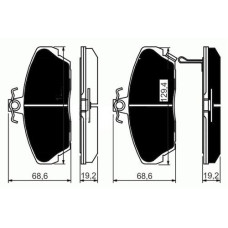 ÖN FREN BALATA HONDA CIVIC 1.6L D16 VTEC VTI 01-05 / 1.6L D16A Euro 96-99