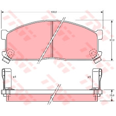 ÖN BALATA KIA BESTA 2.2D 96 BESTA 2.7D 99 MAZDA E2000 E2200 91-03