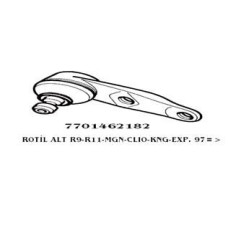 ROTİL ÖN ALT RENAULT R19 R21 MANAGER DACIA SOLENZA SUPERNOVA 03 07