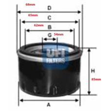 YAĞ FİLTRESİ FIAT EGEA-DOBLO-ALBEA-PALIO-BRAVA-MAREA-PUNTO-STILO 1.2 1.4 ASTRA F