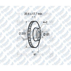 fren diski on 259 mm megane clio  kangoo 1-5dci 00=-