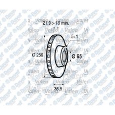 FREN DISKI ON HAVALI 256 MM  VOLKSWAGEN GOLF IV 1.6 97-> BORA 1.6 98-> POLO 1.4