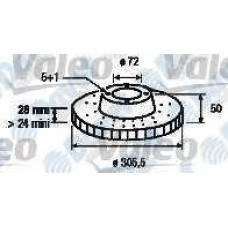 fren diski adet on havali 305-50mm trafic vivaro primestar 01- 1-9dci 2-0