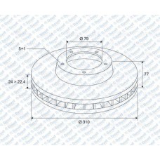 FREN DISK ON BMW 5SERI 520I 523I 520D 04-10   ####