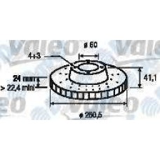 fren diski on havali 260-50mm  opel corsa c 1-4i 16v 00- 1-7dti 00- 1-8i 16v 0