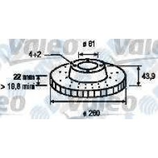 fren diski on havali 260mm renault  clio iii 1-2 1-4 1-5dci 1-6 05- megane ii 1