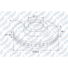 fren diski on p407-p607 ym 22 16v 30 sw 04-c5 iii-c6 30 v6 22 hdi 05- hava s