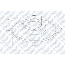 fren diski arka  octavia 14-16-19tdi-20tdi 0604-golf v 14 16v-14fsi-16-