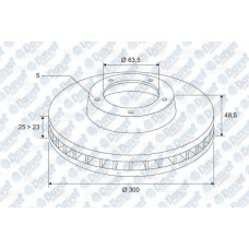 fren diski on  focus ii 04-- 20tdcii-c-max 03-07 16tdci-16i-18tdci-18i-