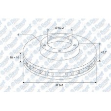 FREN DISKI ON HAVALI X2 241-4 HYUNDAI I10 08-11 KIA PICANTO 05-11   ####