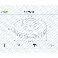 FREN DISKI ON HAVALI 282-5 CIVIC 07>11 1.6 - CRV 02>06   ####