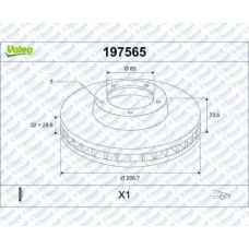 FREN  DISKI ON HAVALI 300MM DUCATO 2.3JTD - BOXER - JUMPER 2.2HDI 06 -   ####