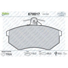 DISK FREN BALATA ON VOLKSWAGEN GOLF III 91>95/PASSAT B3 88>91/AUDI 80/90/200 76>