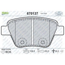 disk fren balata arka volkswagen beetle 11-caddy 10-eos 2-0 10-golf 08-12jet