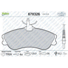 DISK FREN BALATA ON PEUGEOT 306 05/93>05/01/PARTNER 96>/CITROEN BERLINGO 96>/XSA