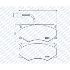 DISK FREN BALATASI ON IVECO DAILY 2.5D 35.12 01 90 - 01 96   ####