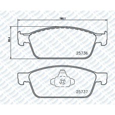 DISK FREN BALATASI ON FORD FOCUS 0.0 2.0 07 12> KUGA 1.6 2.0D 11 12> TOURNEO CON