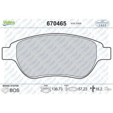 DISK FREN BALATA ON PEUGEOT 1007 06/07>/207 02/06>/307 08/00>/PARTNER ORIGIN 02/