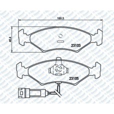 DISK FREN BALATASI ON FORD COURIER 91 - 96 ESCORT 81 - 90 SIERRA 87-93   ####