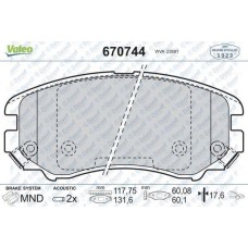 DISK FREN BALATA ON HYUNDAI TUCSON 04>/ELANTRA 00>/SONATA 04>/COUPE 02>/KIA MAGE