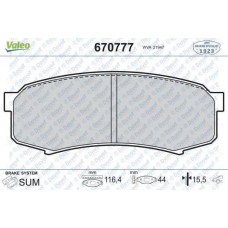 DISK FREN BALATA ARKA MITSUBISHI PAJERO IV 06>/TOYOTA LAND CRUISER 90>98