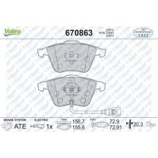 DISK FREN BALATA ON AUDI A3 1.2/1.4/1.6/1.8/2.0/1.6D/1.9D/2.0D 06/03> AUDI A3 QU