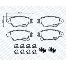 DISK FREN BALATASI ARKA OPEL CORSA ASTRA CHEVROLET GM 00-